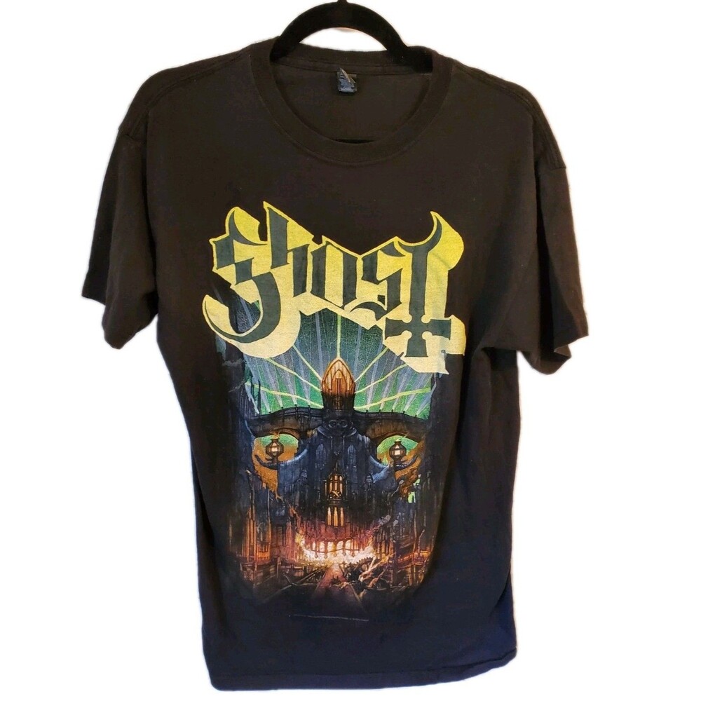 GHOST Unisex M Black Meliora Band T-Shirt Shirt Black To The Future 2015